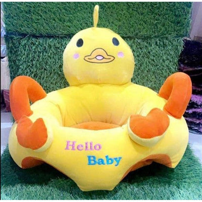 Kids Support Sofa Animal Shape Soft Stuffed Material Plush Toy Rocking Chair/Sofa - Yellow