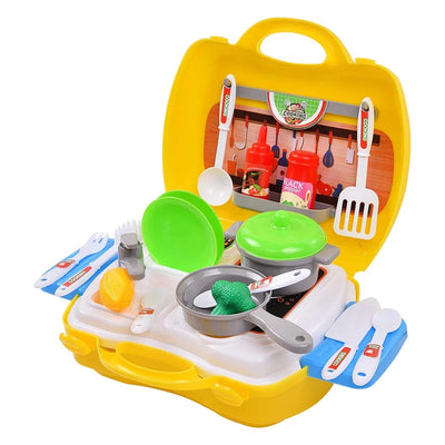 Kitchen Cooking Suitcase Set (27 Pieces)