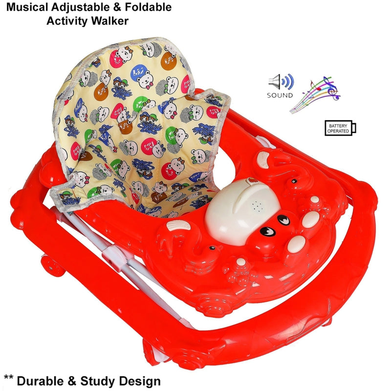 Cherry Musical Activity Circular Walker (Red)