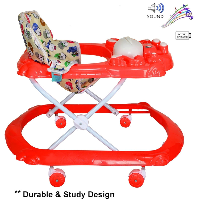 Cherry Musical Activity Circular Walker (Red)