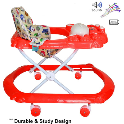 Cherry Musical Activity Circular Walker (Red)