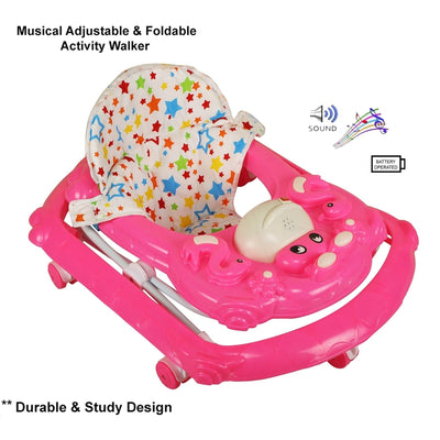 Cherry Musical Activity Circular Walker (Pink)