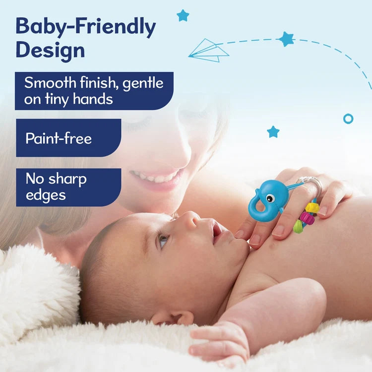 Chicco Easy Grasp Elephant Rattle | Baby Senses Toy