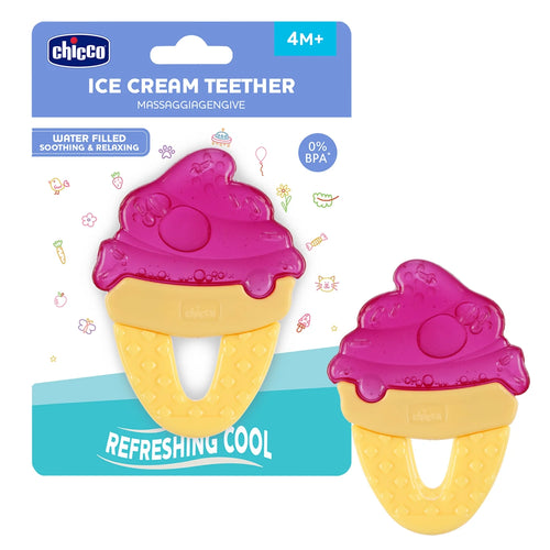Chicco Water Teether Refreshing Ice Cream Pink