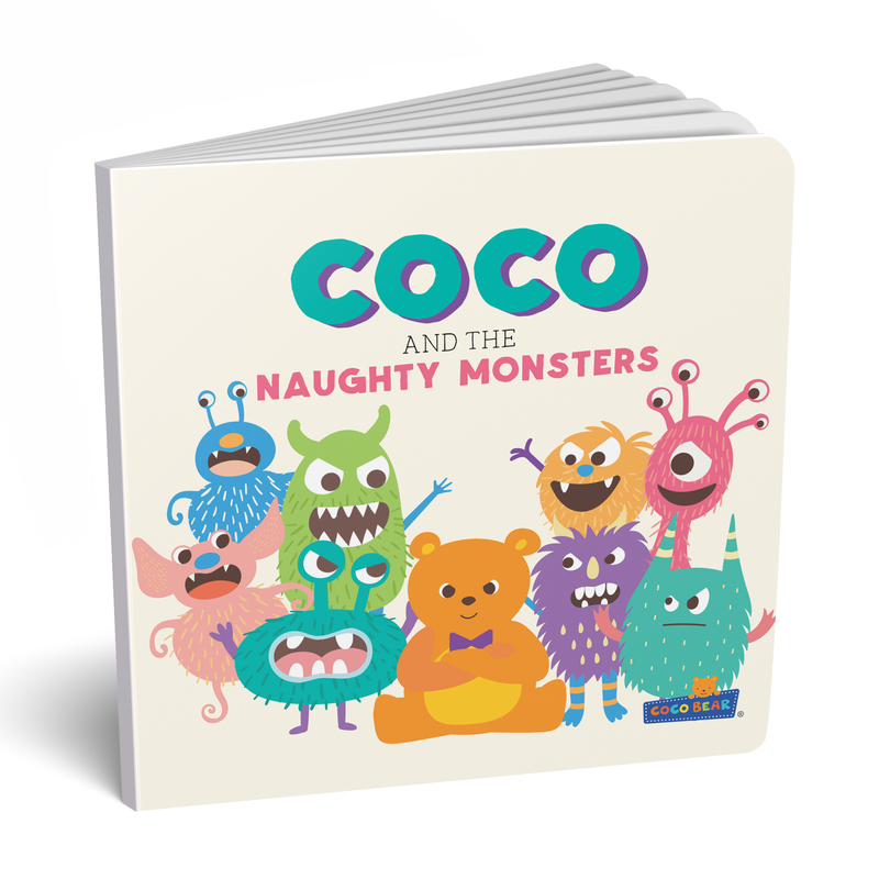 Coco and the Naughty Monsters Board book | Positive Behaviour for toddlers - English