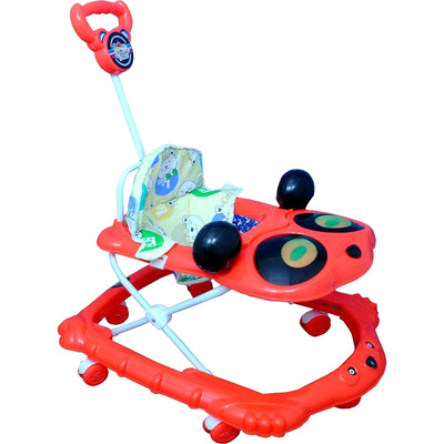 SZ Coco Musical Activity Walker With Parent Rod (Red)