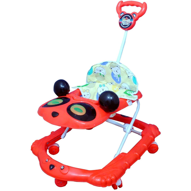 SZ Coco Musical Activity Walker With Parent Rod (Red)