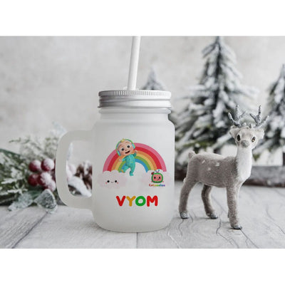 Personalised Frosted Mason Jar - (COD not Available)