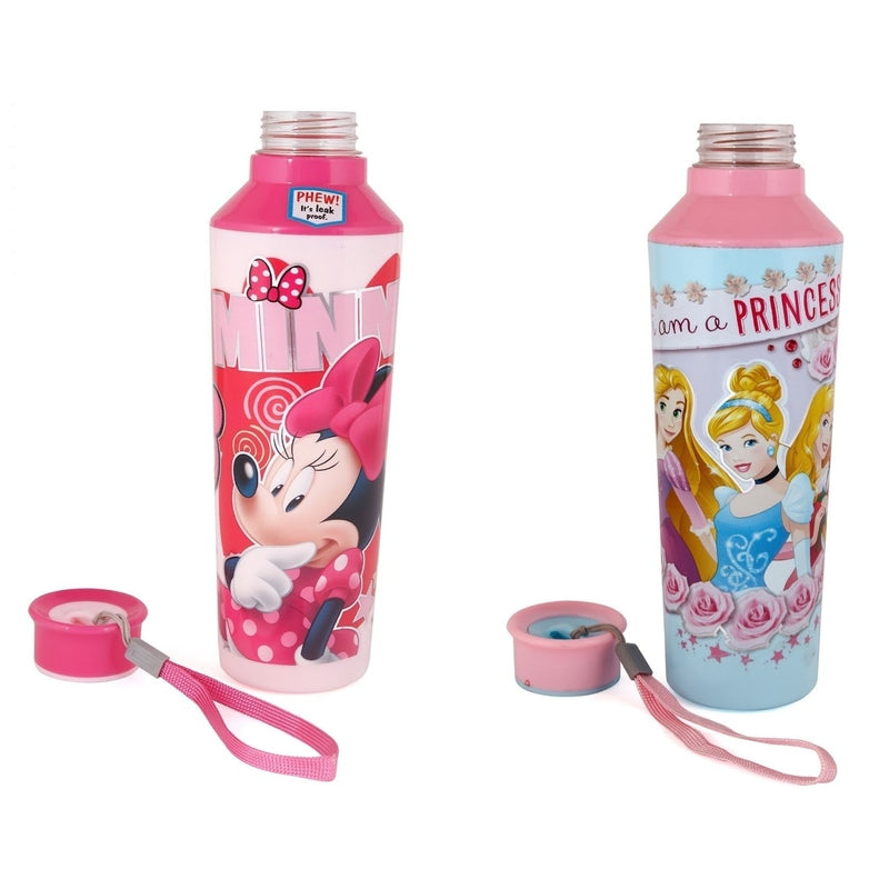 Disney Elements 600 Original Licensed Insulated Water Bottle - Disney Princess and Minnie Mouse