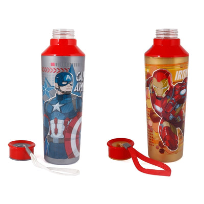 Disney Elements 600 Original Licensed Insulated Water Bottle - Iron Man and Captain America