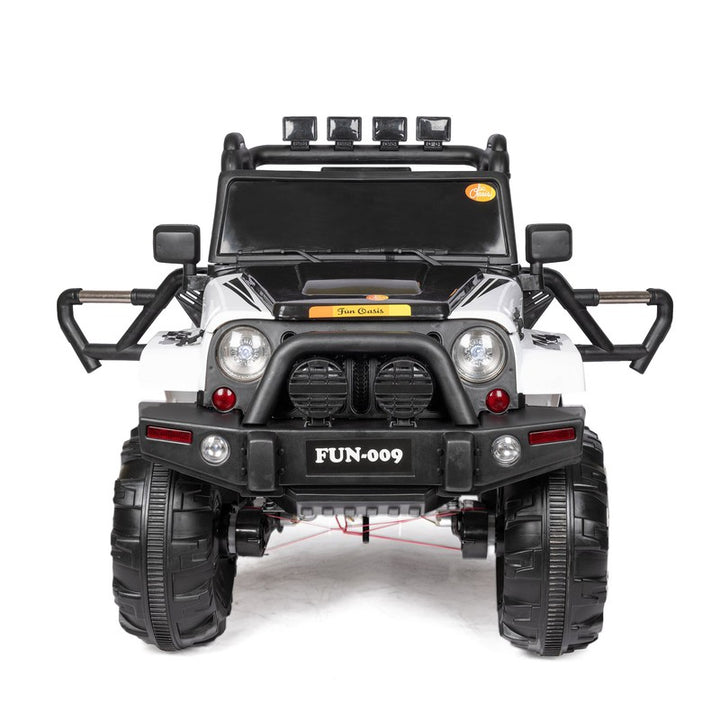 Battery Operated 4x4 Jeep Ride-On Car | 12V Battery Jeep | White | COD Not Available