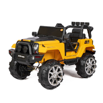 Battery Operated 4x4 Jeep Ride-On Car | 12V Battery Jeep | Black, Yellow | COD Not Available