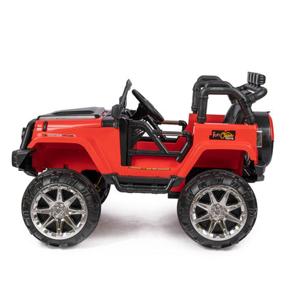 Battery Operated 4x4 Jeep Ride-On Car | 12V Battery Jeep | Black, Red | COD Not Available