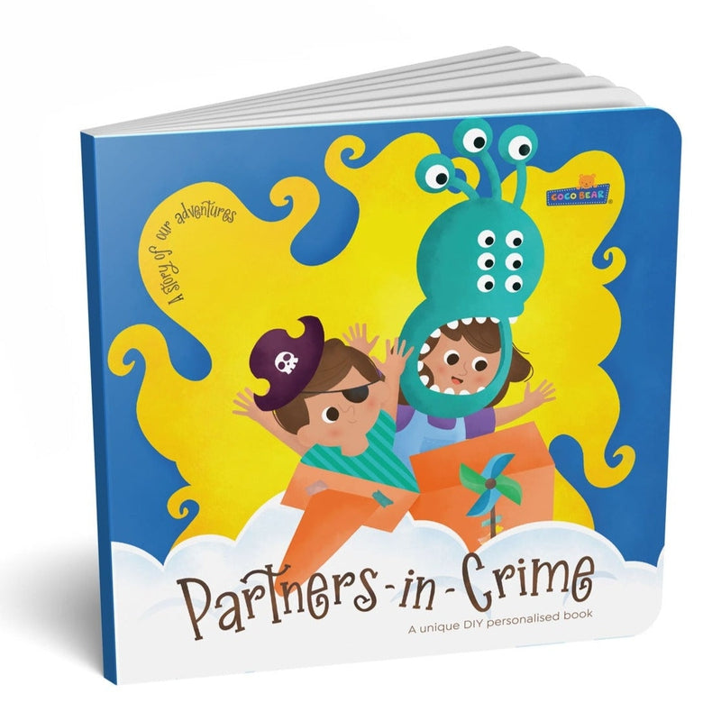 Partners in Crime | A DIY Personalized Board Book & Story and Scrapbook - English (COD Not Available)