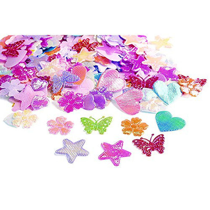 Iridescent Fabric Shapes – 500 Pcs