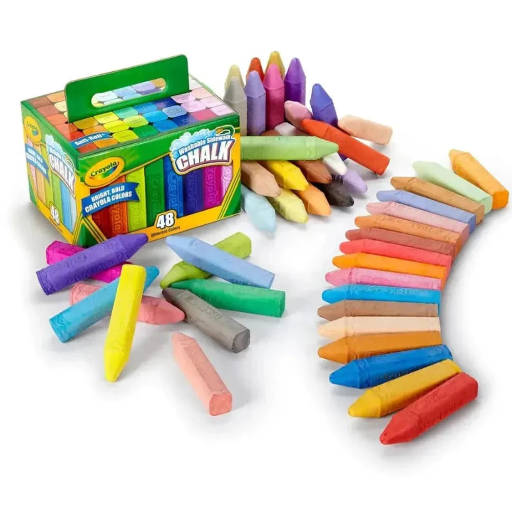 Crayola Washable Sidewalk Chalks - 48 Pieces (3-8 Years)