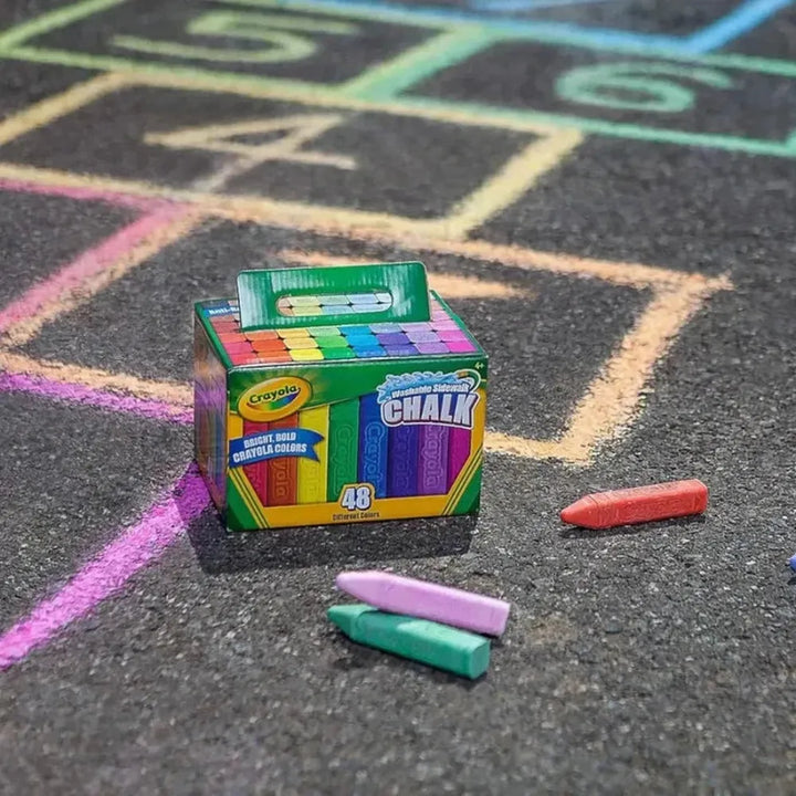 Crayola Washable Sidewalk Chalks - 48 Pieces (3-8 Years)