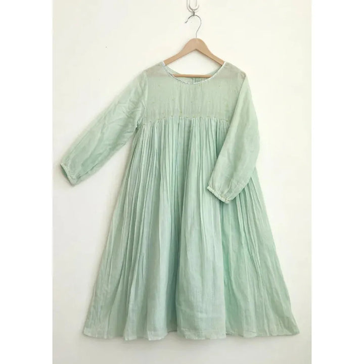 Jovi Jiyara Mint Green Loose Fit Anarkali Suit Set
