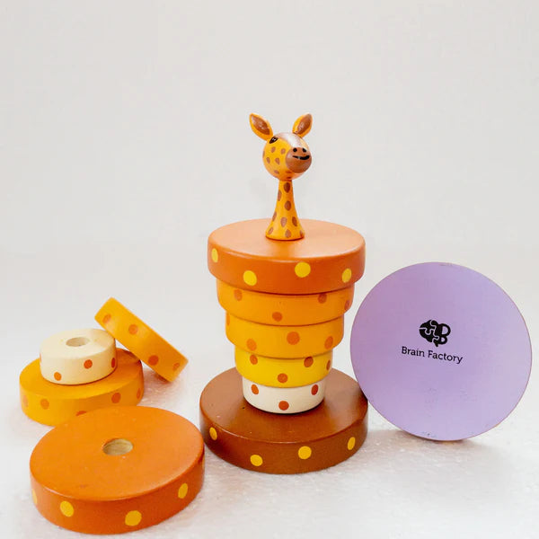 Giraffe Stacking Ring Wooden Toy (1-2 Years)