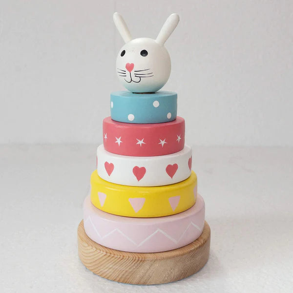 Bunny Stacking Ring Wooden Toy (1-2 Years)