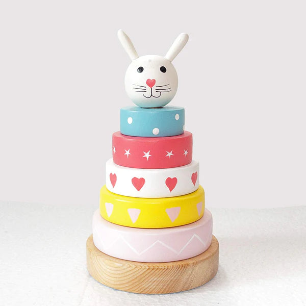 Bunny Stacking Ring Wooden Toy (1-2 Years)