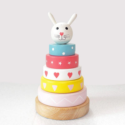 Bunny Stacking Ring Wooden Toy (1-3 Years)