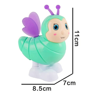 Key Operated Clockwork Cute Bee Toy (Pack of 1) - Assorted Color