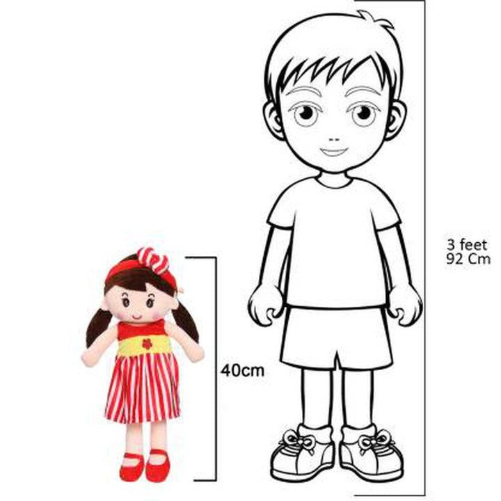 Cute Doll Super Soft Stuffed Dolls Red (Cute Doll - 50 Cm)