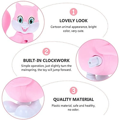 Key Operated Clockwork Cute Squirrel Toy (Colour May Vary) (Pack of 1)