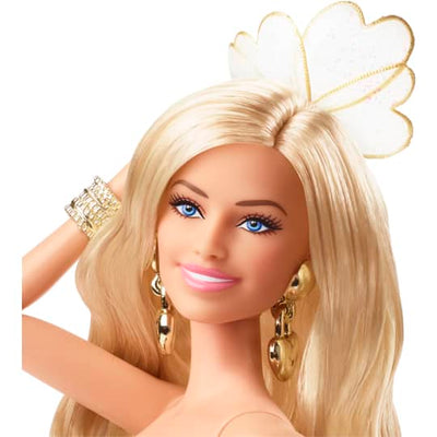 Original Barbie Doll Golden Dress (Margot Robbie As Barbie In Gold Disco Jumpsuit)