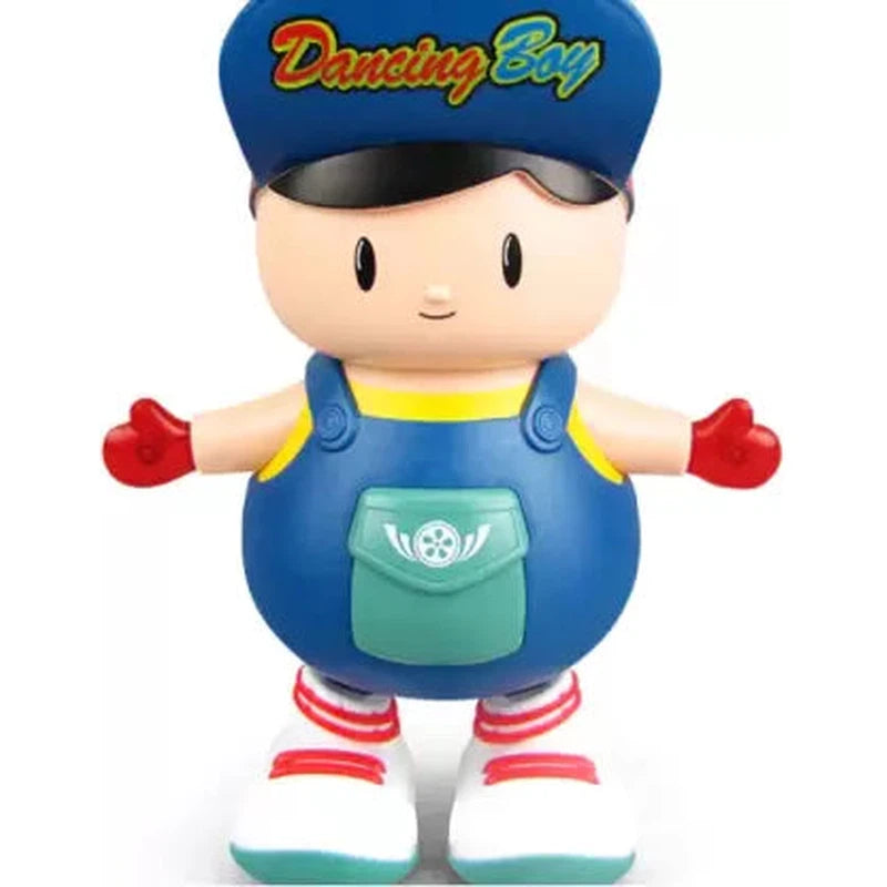 Battery Operated Dancing Robot Boy Toy with Music, 3D Flashing Lights for Kids