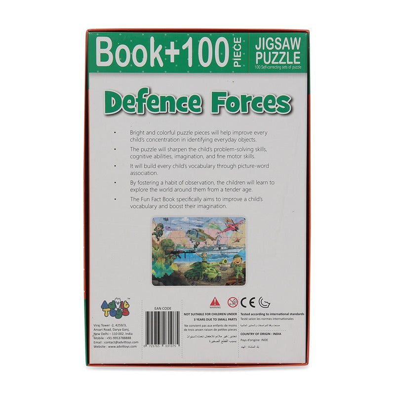 Defence Force - Jigsaw puzzle (100 Piece + Educational Fun Fact Book Inside)