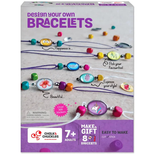 Chalk & Chuckles DIY Craft Kit - Design Your Own Bracelets (7-14 Years)