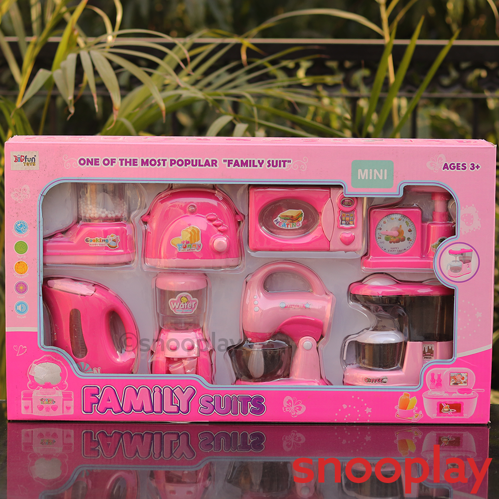 Big Fun Toy Set of 8 Battery Operated Family Suits Home Appliances (3-8 Years)