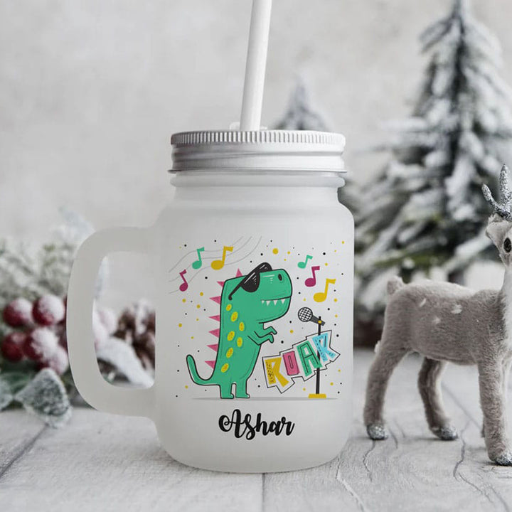 Personalised Frosted Mason Jar - (COD not Available)