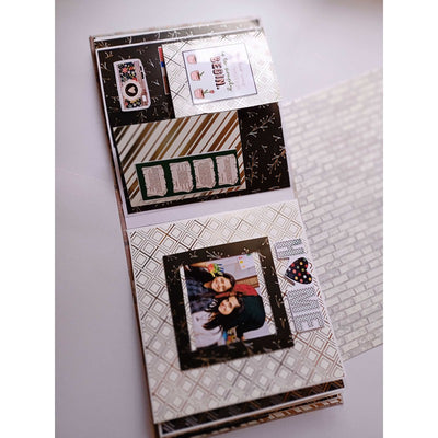 Golden and Silver Embossed Scrapbook Personalised with Photos for All Ocassions (COD Not Available)