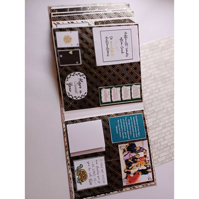 Golden and Silver Embossed Scrapbook Personalised with Photos for All Ocassions (COD Not Available)