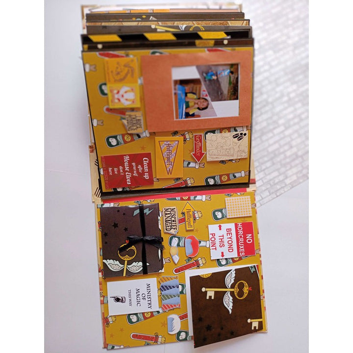 Hufflepuff Harry Potter Scrapbook Personalised with Photos for Kids, Him and Her (COD Not Available)