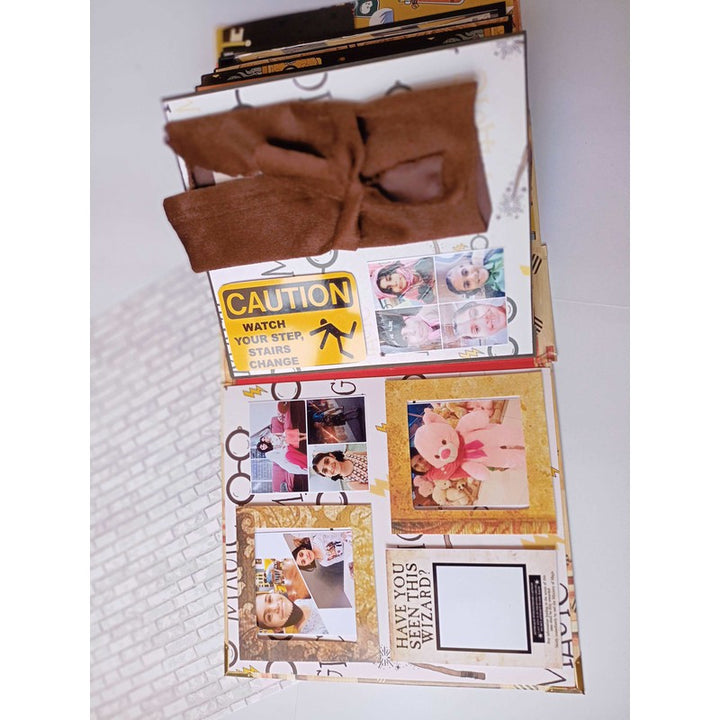 Hufflepuff Harry Potter Scrapbook Personalised with Photos for Kids, Him and Her (COD Not Available)