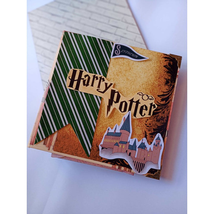 Slytherin Theme Personalised Harry Potter Scrapbook for Kids and Fans (COD Not Available)