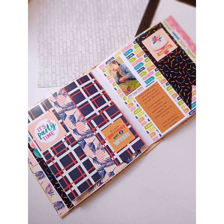 Colorful Personalised Birthday Scrapbook for Him, Her and Kids (COD Not Available)