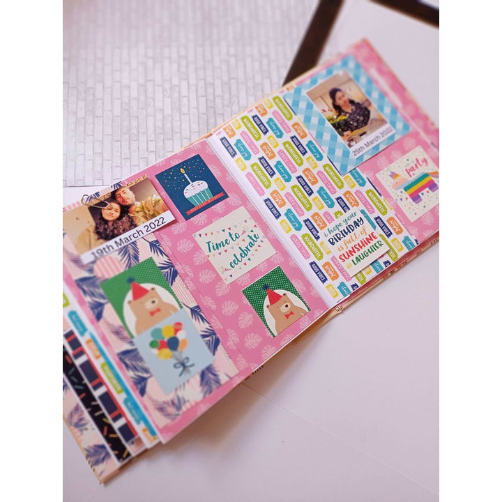 Colorful Personalised Birthday Scrapbook for Him, Her and Kids (COD Not Available)