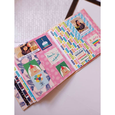 Colorful Personalised Birthday Scrapbook for Him, Her and Kids (COD Not Available)