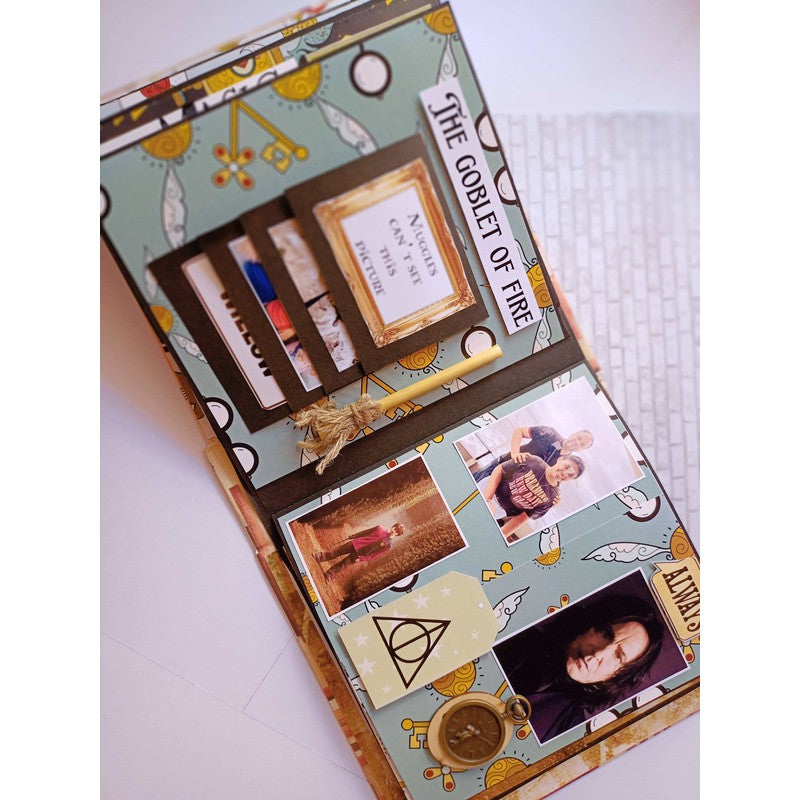 Hogwarts Theme Harry potter Scrapbook Personalised with Photos (COD Not Available)