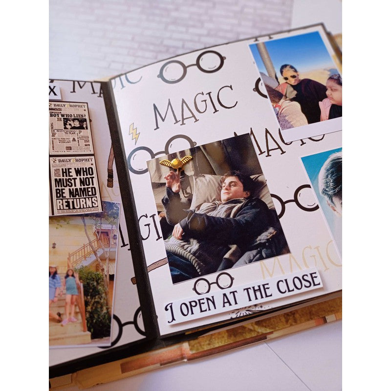 Hogwarts Theme Harry potter Scrapbook Personalised with Photos (COD Not Available)