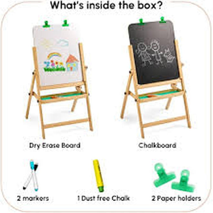 Funskool Giggles My First Easel – 4-in-1 Wooden Easel