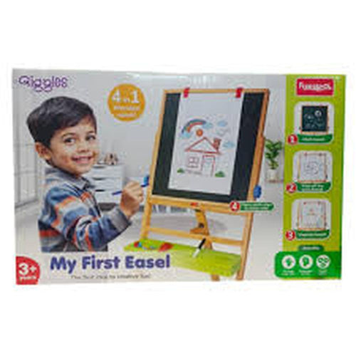 Funskool Giggles My First Easel – 4-in-1 Wooden Easel