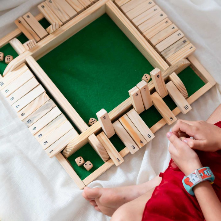 Shut the Box Wooden Board Game