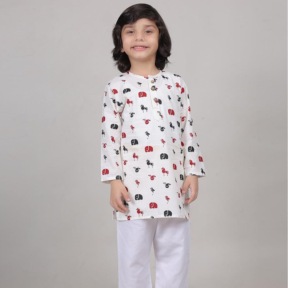 Zikku Forest Friends Kurta Set (Unisex)
