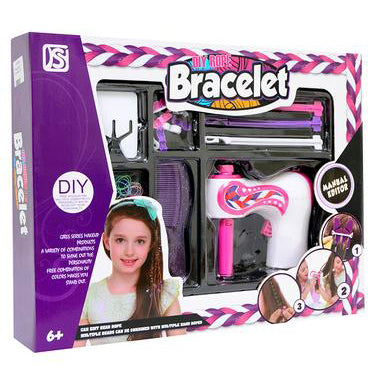 Realistic DIY Rope Hair Braider with Electronic Braiding Machine and Accessories | Pretend Play Set